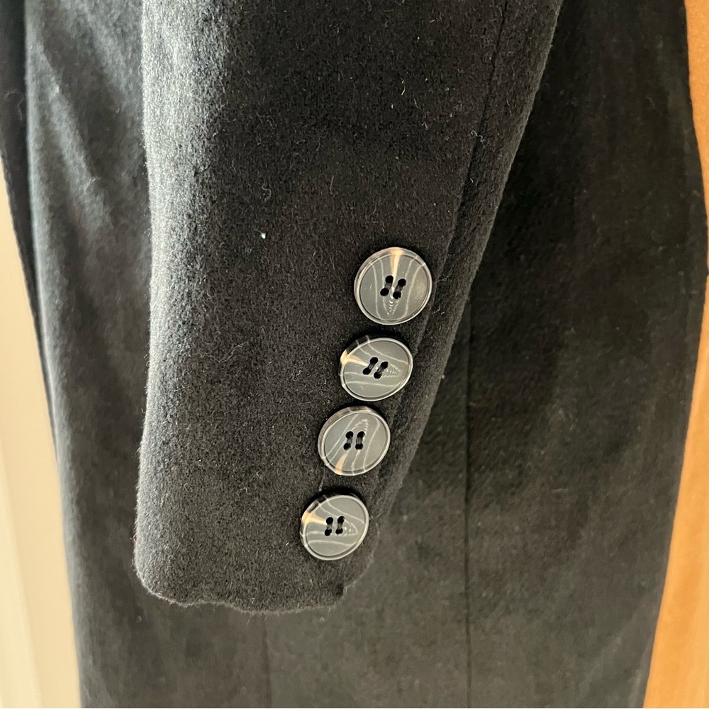 NEW Avec Les Filles ColorBlock Trench Coat, Black Red Camel Size S Retail ~ $500 - Picture 12 of 17